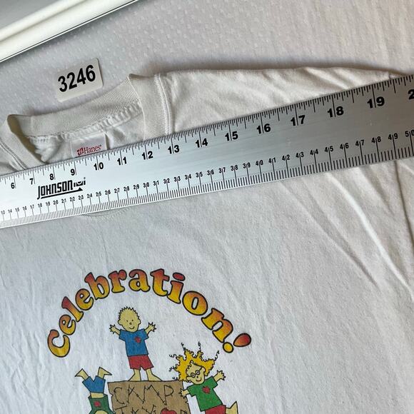 Hanes Men’s Short Sleeve T-shirt size M (38-40), White, Celebration Camp Taylor - Picture 2 of 10